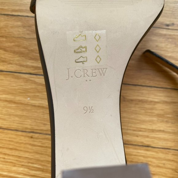 Black J. Crew Ankle Strap Heeled Sandals - Picture 6 of 8